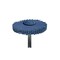 Dedeco Sunburst Radial Bristle Discs 2 in Curved Tc 6-Ply Blue 400 Grit A/O 1/4 in 1/Unit 1813 - alternate 1